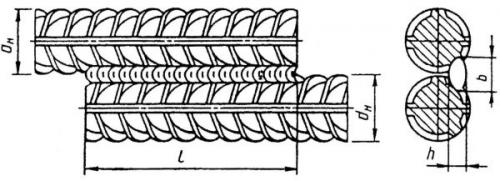 Сварка арматуры внахлест. Электродуговая сварка