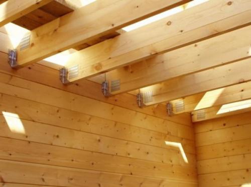 Как вязать балку. Крепление балок крыши к мауэрлату