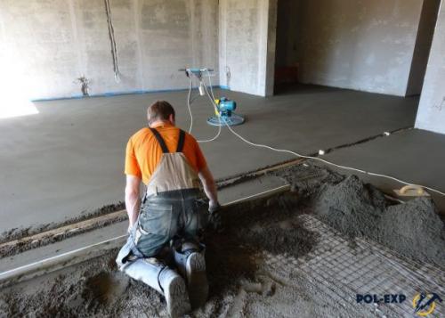 Армированный бетонный пол. Стяжка и ее виды