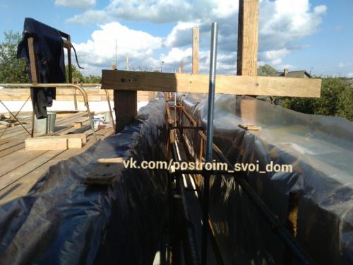 Как легко сделать армокаркас для армопояса. Монтирование опалубки 11