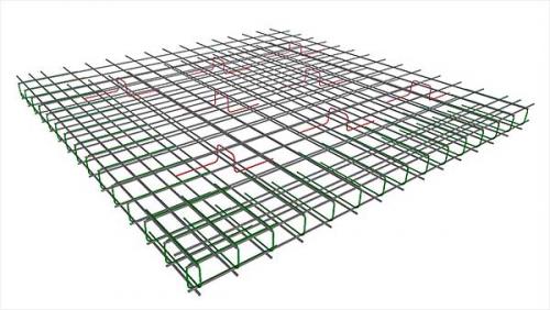 Армирование плиты фундамента. Схема армирования