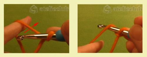 Как сделать узел на крючке для вязания. Как сделать первую петлю крючком