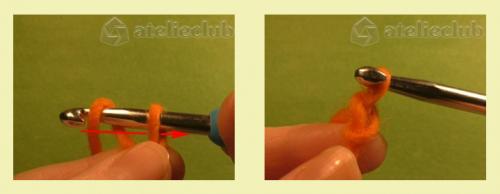 Как сделать узел на крючке для вязания. Как сделать первую петлю крючком