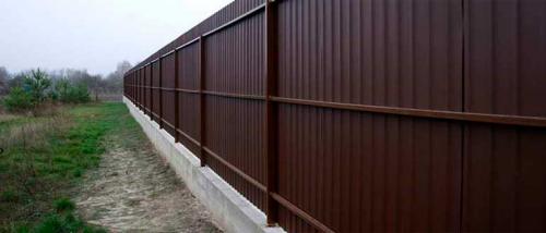 Нужно ли армировать фундамент под забор из профнастила. Ленточный фундамент для забора из профлиста.