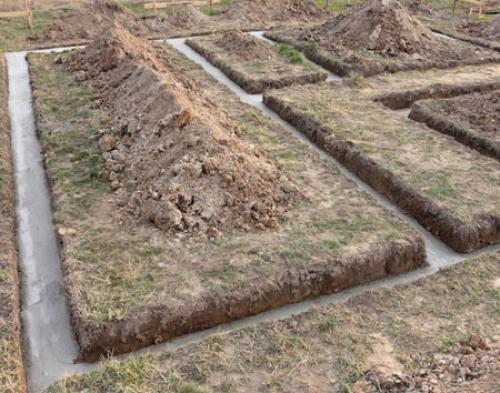 Сколько кубов бетона надо на фундамент дома 6 н.  Ленточный 04