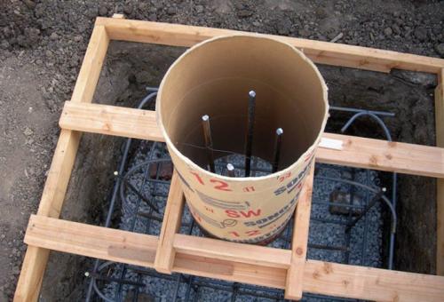 Опалубка для столбчатого фундамента своими руками. Опалубка для столбчатого фундамента дома: схема монтажа