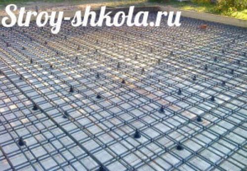 Расчет арматуры для фундамента