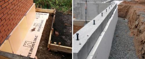 Мелкозаглубленный утепленный ленточный фундамент. Чем и где утеплять ленту