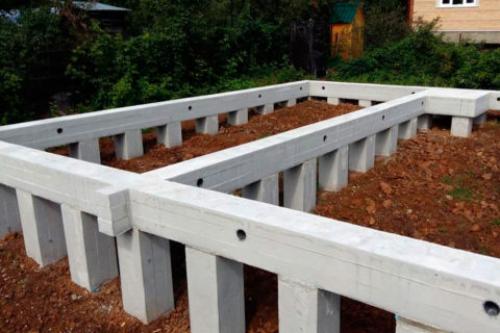 Армирование ленточного фундамента под дом из газобетона. Выбор фундамента