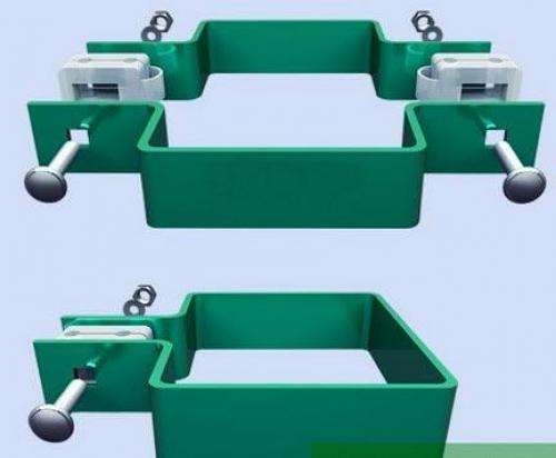 Крепление лаг к круглым столбам. Самодельные кронштейны