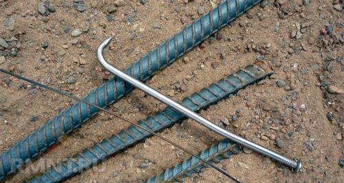 Надежный узел вязки арматуры проволокой. Что такое крючок для вязки 15